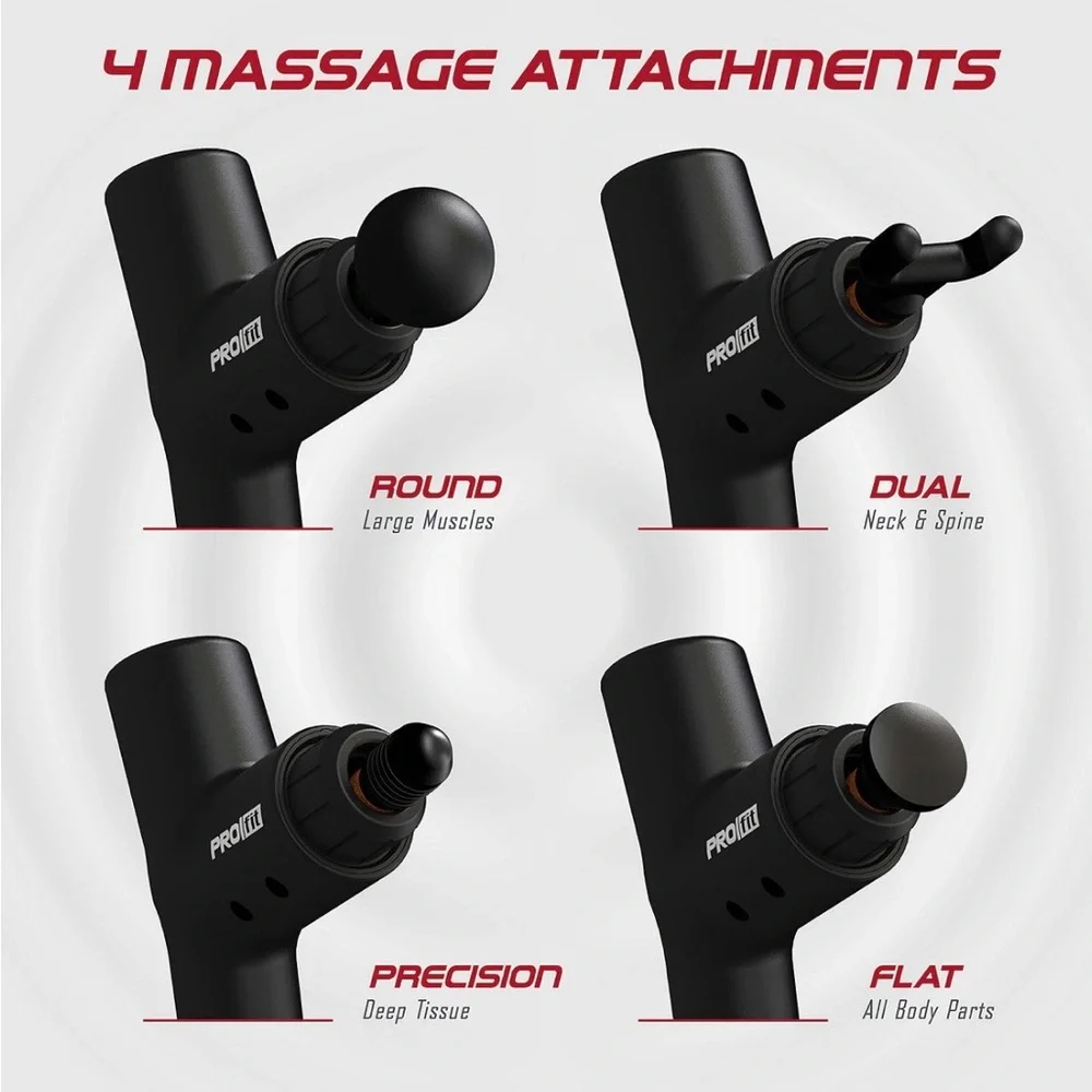 PROfit Percussion Massage Gun Rechargeable Deep Tissue Massager new box - Picture 10 of 11